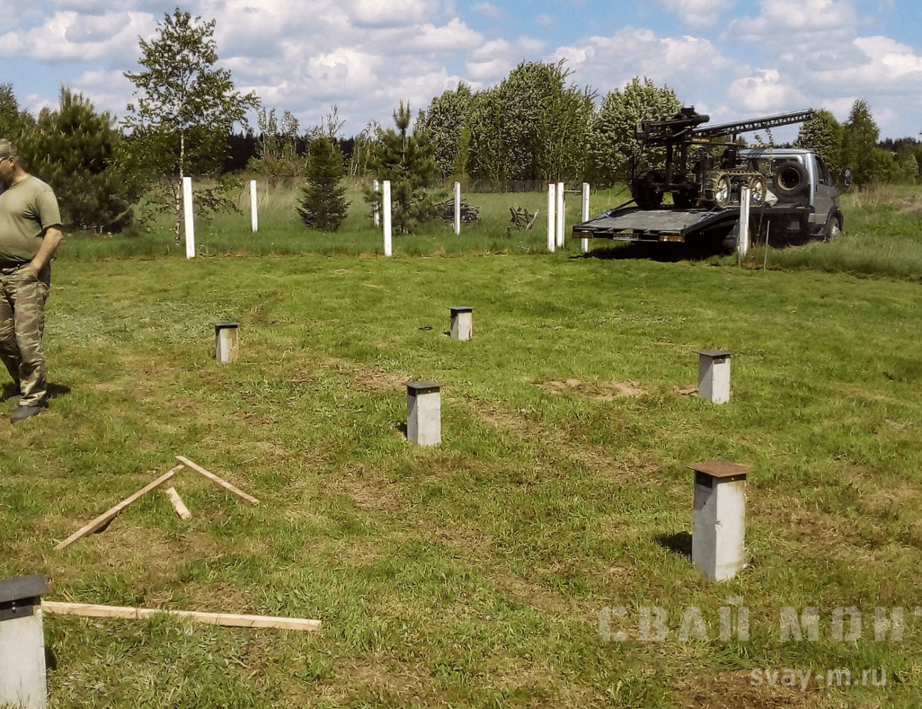 фундамент на жб сваях деревня новинки