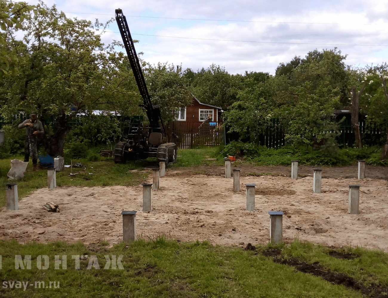 Фундамент на ЖБ сваях под ключ | Тверь и Тверская область